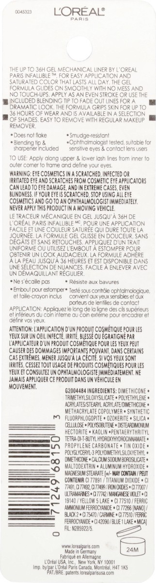 slide 4 of 12, L'Oréal Infallible Polar White 260 Mechanical Liner 0.011 oz, 0.011 oz