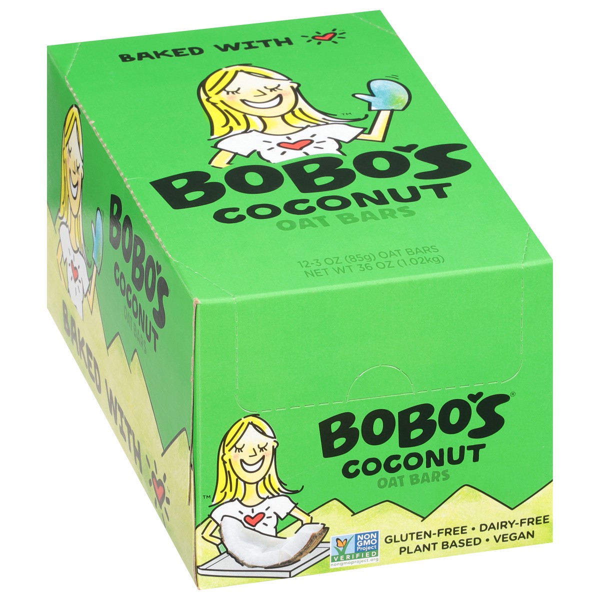 slide 9 of 14, Bobo's Coconut Oat Bars 12 - 3 oz Bars, 12 ct