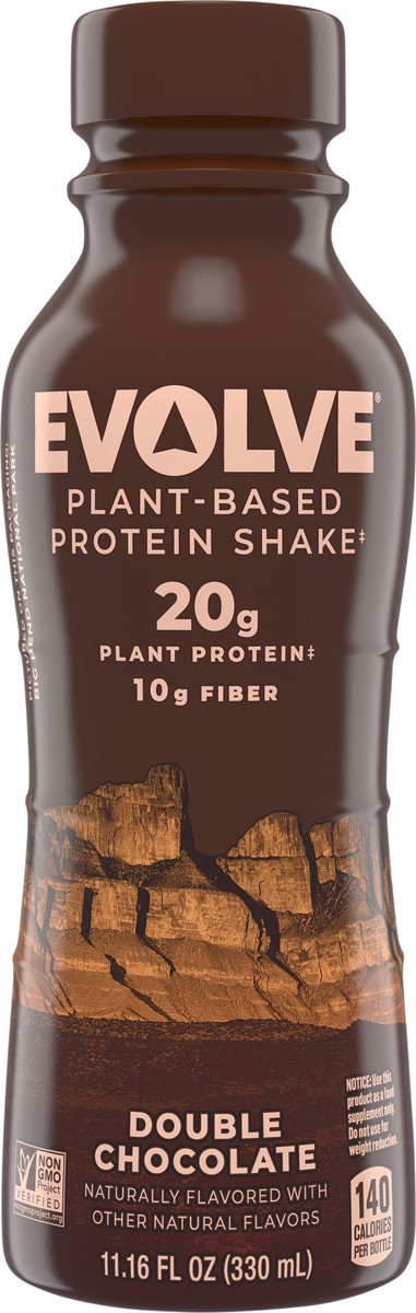 slide 7 of 7, Evolve Plant Based Protein Shake Double Chocolate 11.16 Fl Oz Bottle, 11 fl oz