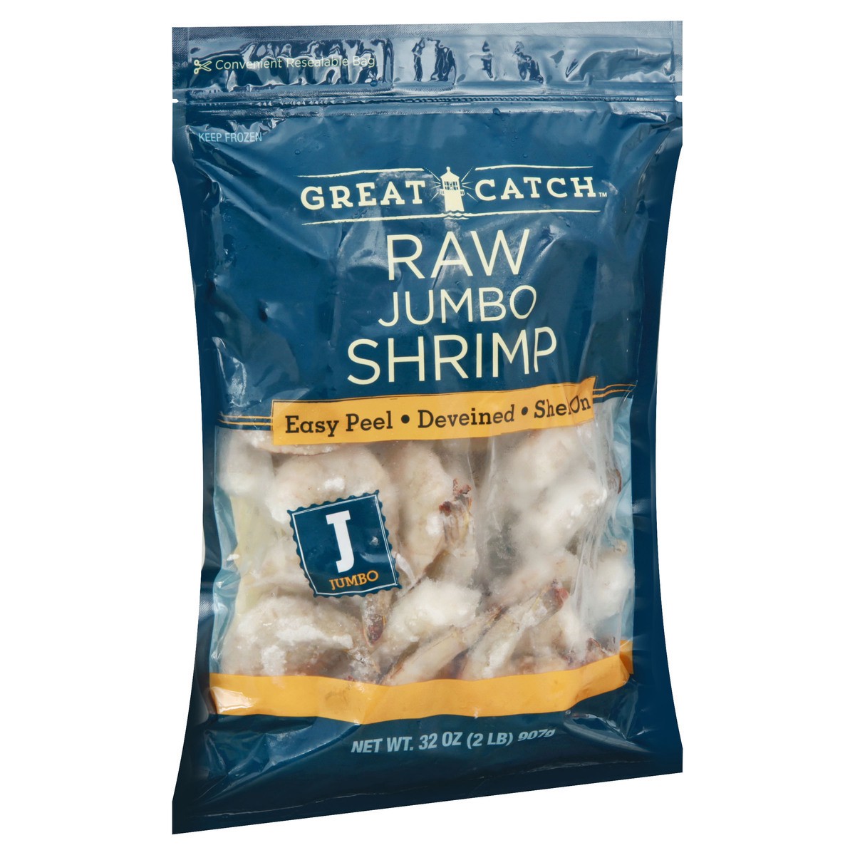 slide 2 of 9, Great Catch Raw Jumbo Shrimp 32 oz, 32 oz