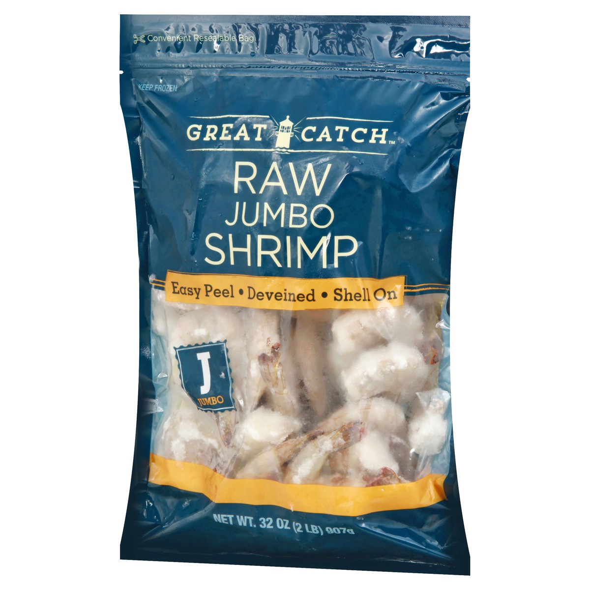 slide 3 of 9, Great Catch Raw Jumbo Shrimp 32 oz, 32 oz