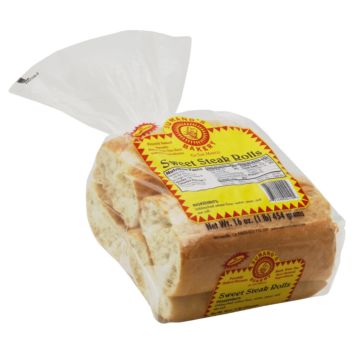 slide 3 of 5, Sumanos Bakery Rolls 4 ea, 4 ct