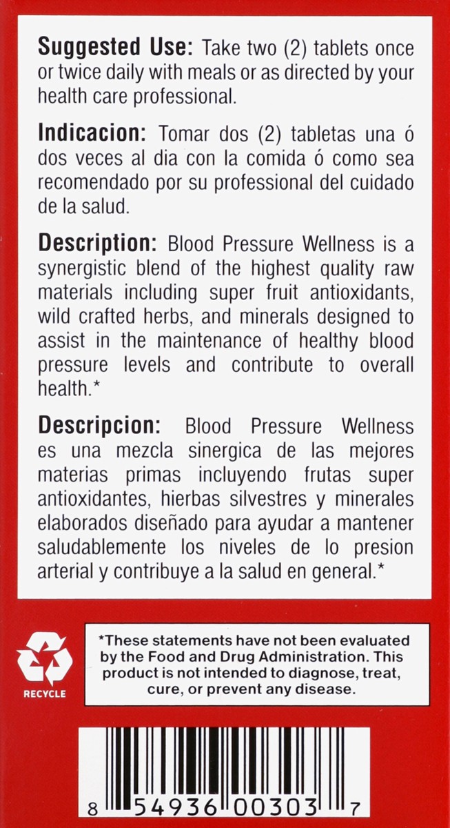 slide 4 of 5, Bio Nutrition Blood Pressure Wellness, 60 ct