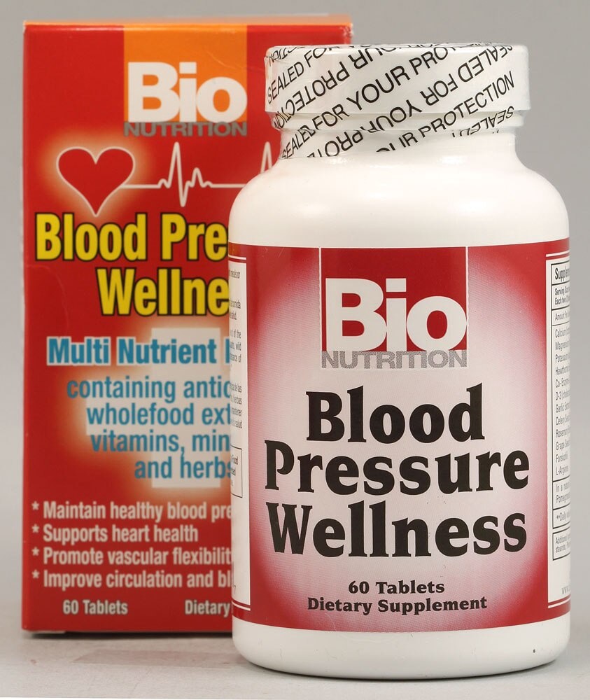 slide 1 of 5, Bio Nutrition Blood Pressure Wellness, 60 ct