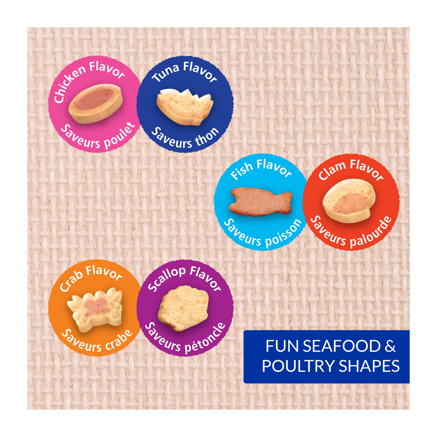 slide 4 of 6, Inaba Juicy Bites Fish & Clam Flavor Cat Treat 3-0.4 oz Packs, 3 ct