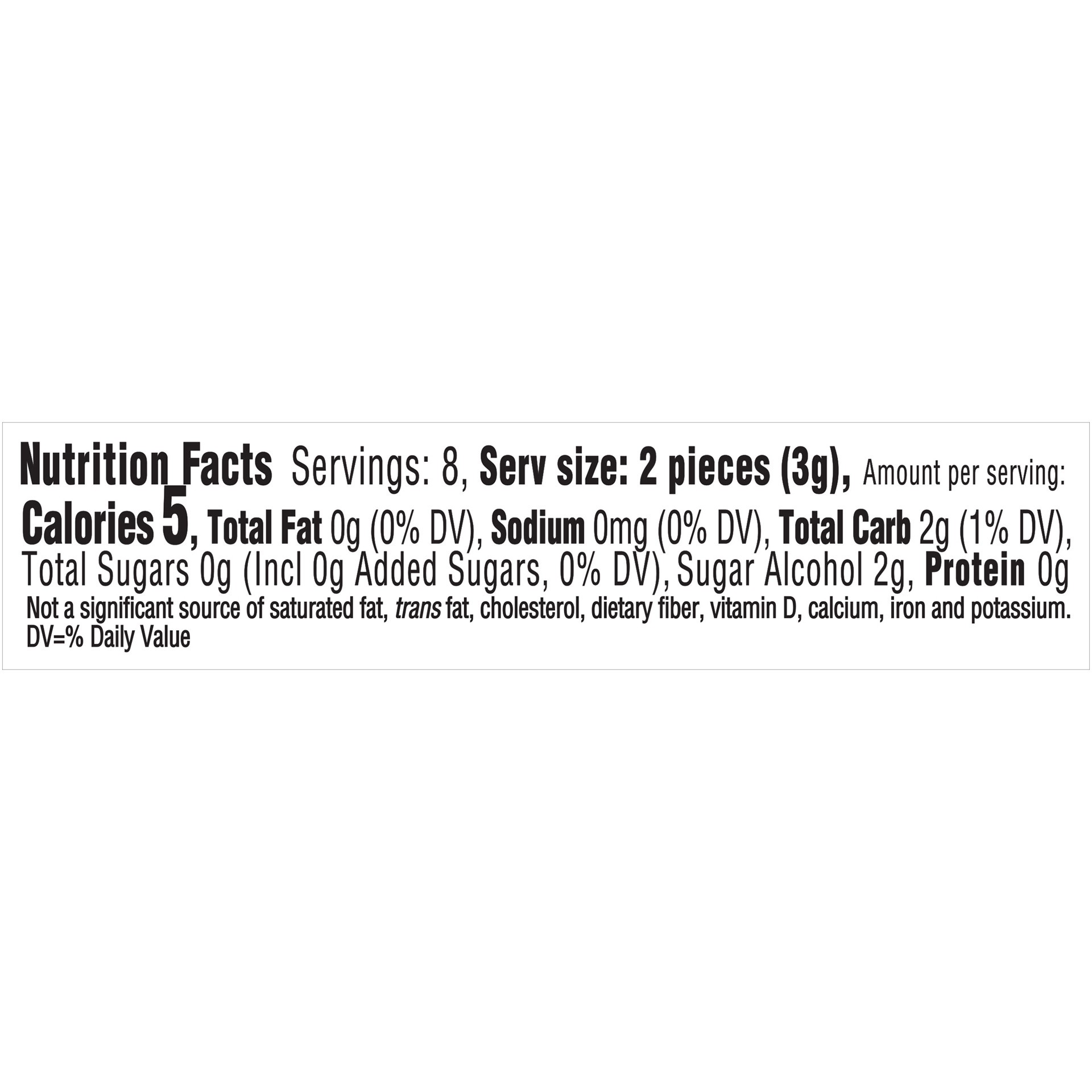 slide 4 of 5, Trident White Cool Rush Sugar Free Gum, 16 Piece Pack, 0.07 lb