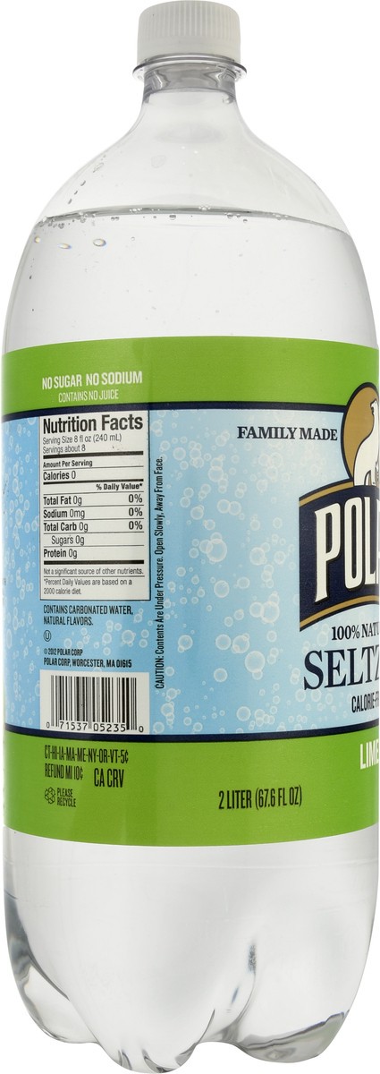 slide 9 of 10, Polar Seltzer - Lime - 2 liter, 2 liter