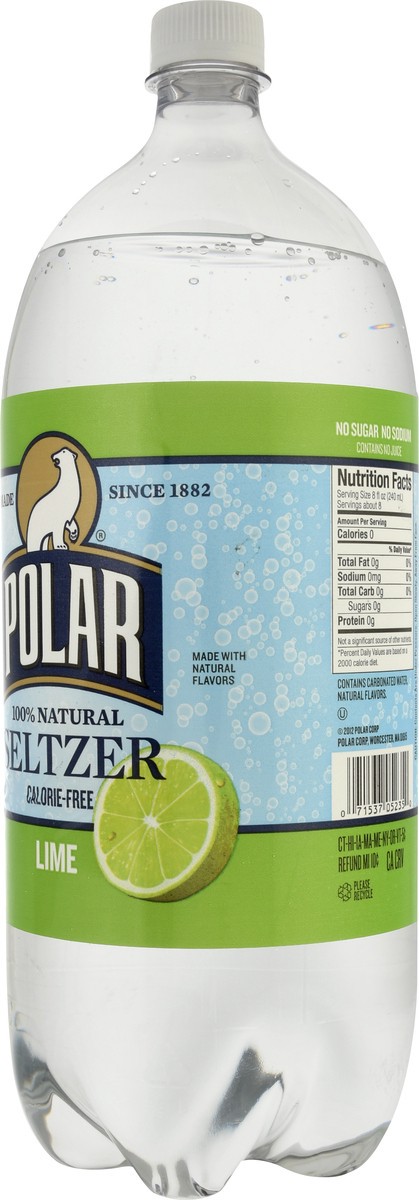 slide 7 of 10, Polar Seltzer - Lime - 2 liter, 2 liter