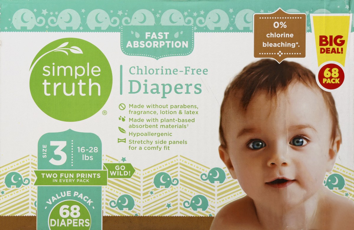 slide 8 of 11, Simple Truth Diapers 68 ea, 68 ct