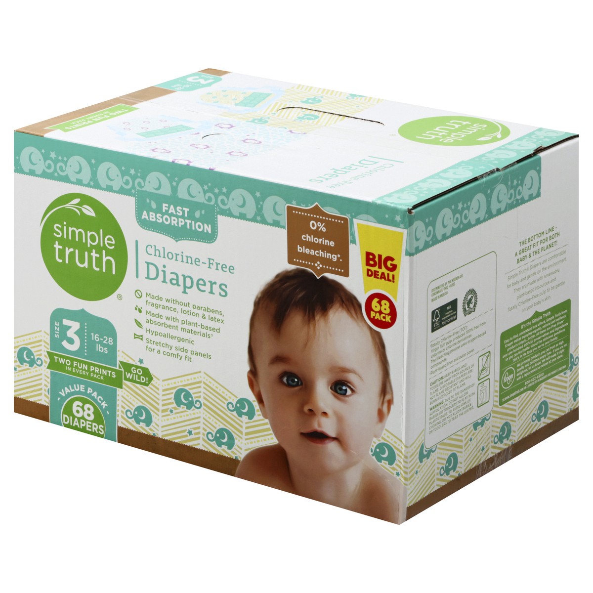 slide 5 of 11, Simple Truth Diapers 68 ea, 68 ct