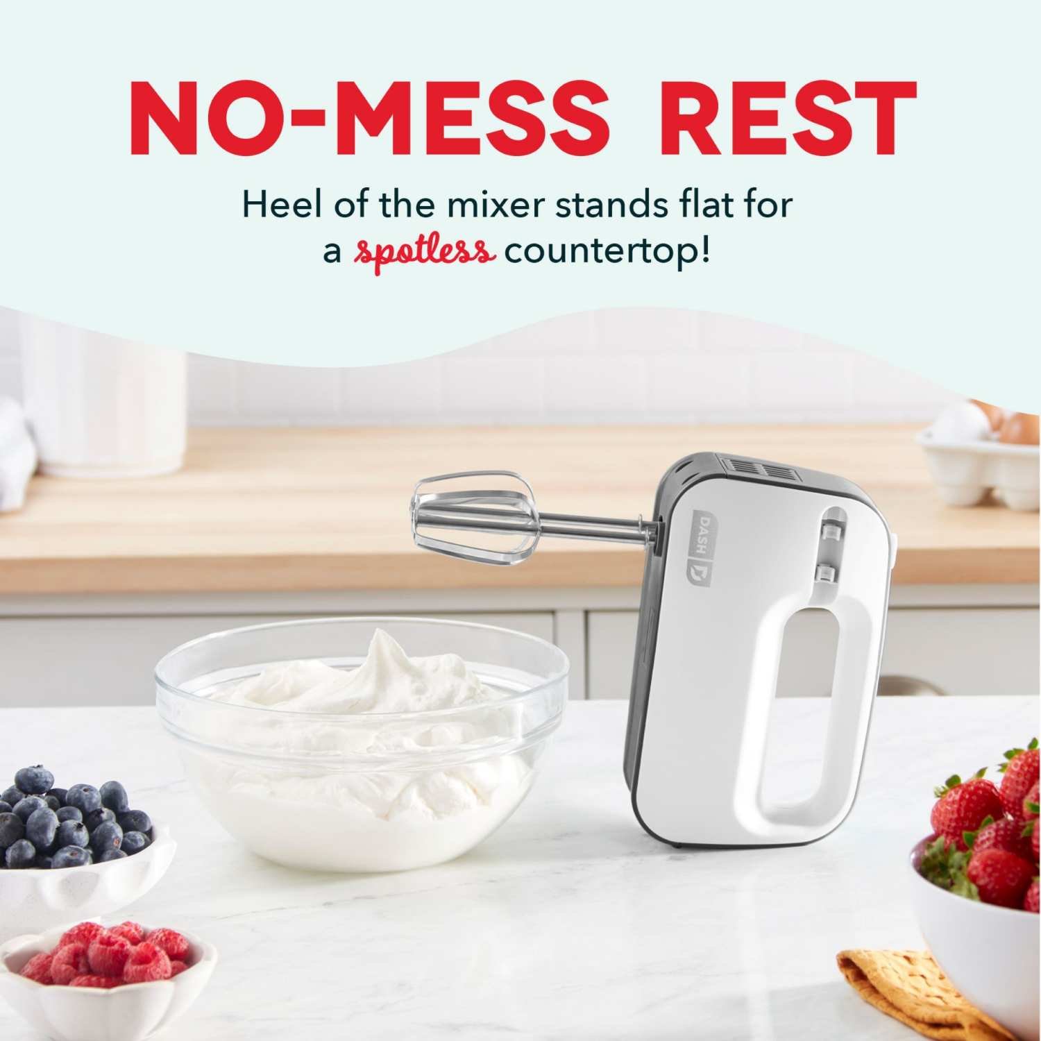 slide 4 of 4, Dash SmartStore Hand Mixer - Gray, 1 ct