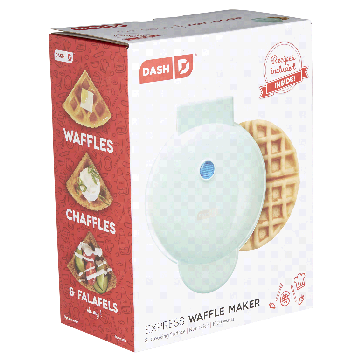 slide 4 of 5, Dash 8″ Express Waffle Maker, 1 ct