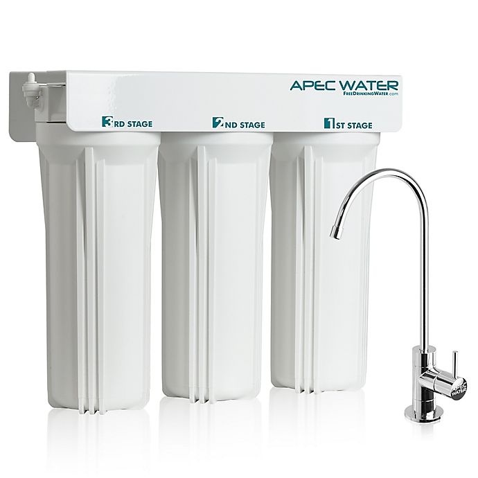 slide 1 of 2, APEC Water 3-Stage Under Counter Water Filtration System, 1 ct