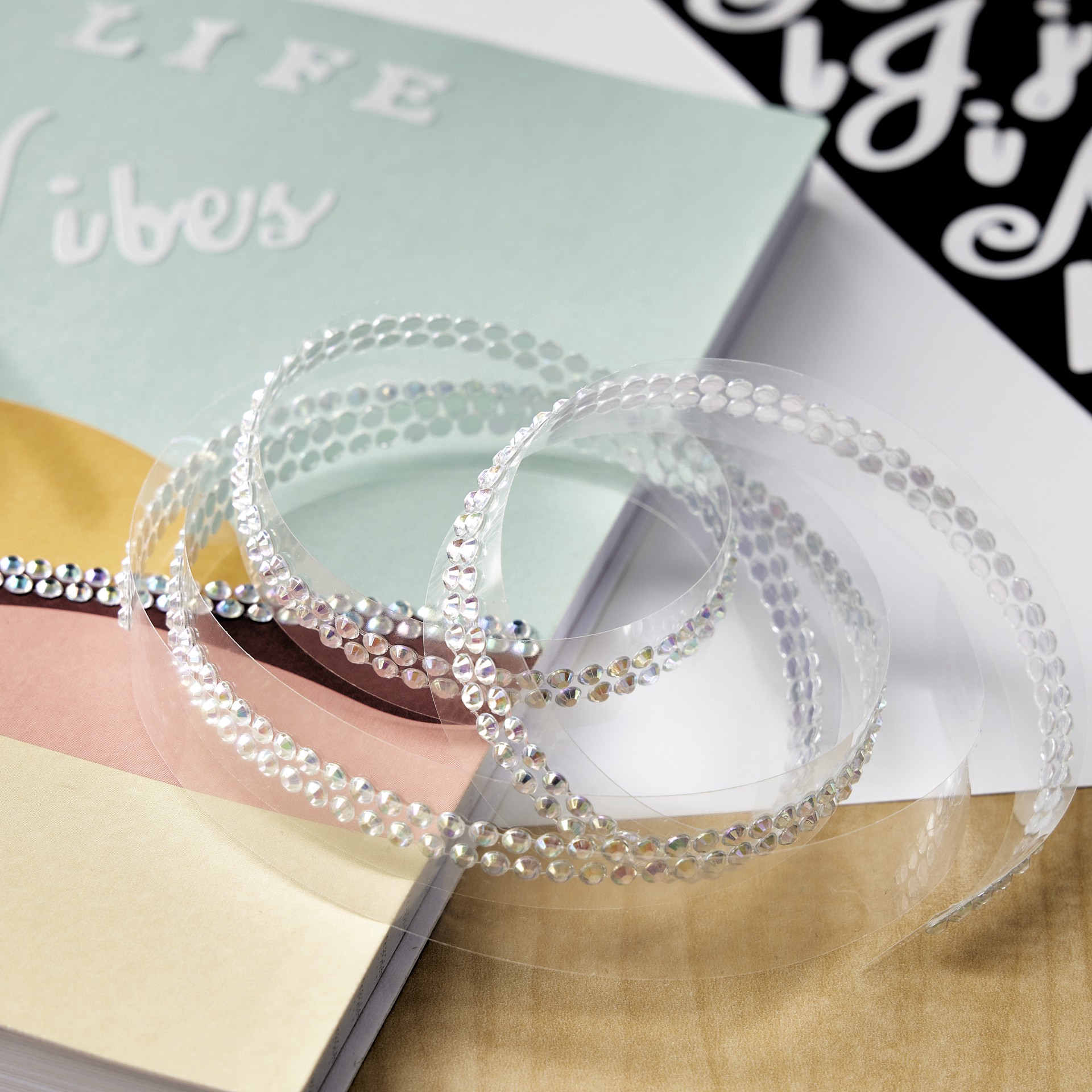 slide 2 of 4, Recollections Bling On A Roll Iridescent Rhinestones, 3 Mm, 3 mm