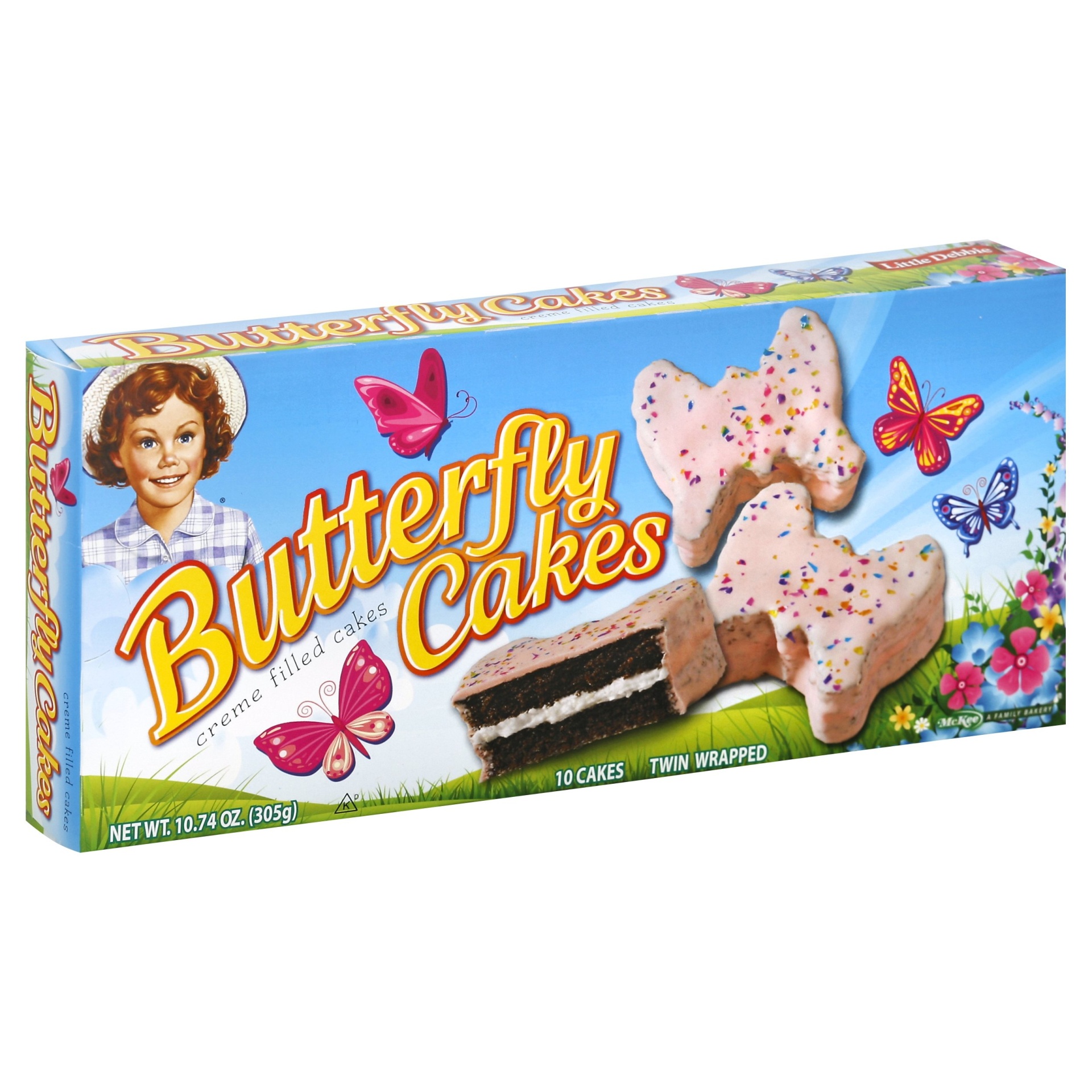 slide 1 of 1, Little Debbie Butterfly Cakes, 6 ct