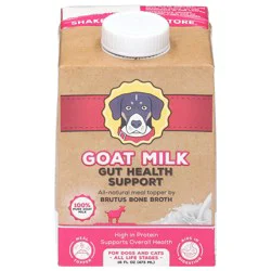 Brutus Bone Broth Gut Health Support All Life Stages Goat Milk 16 fl oz