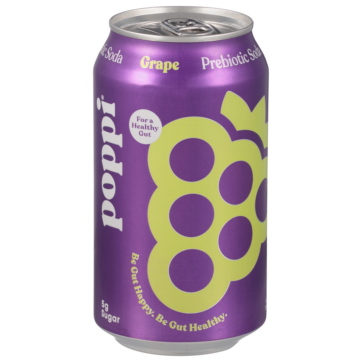 slide 3 of 9, Poppi Grape Prebiotic Soda Can, 12 fl oz