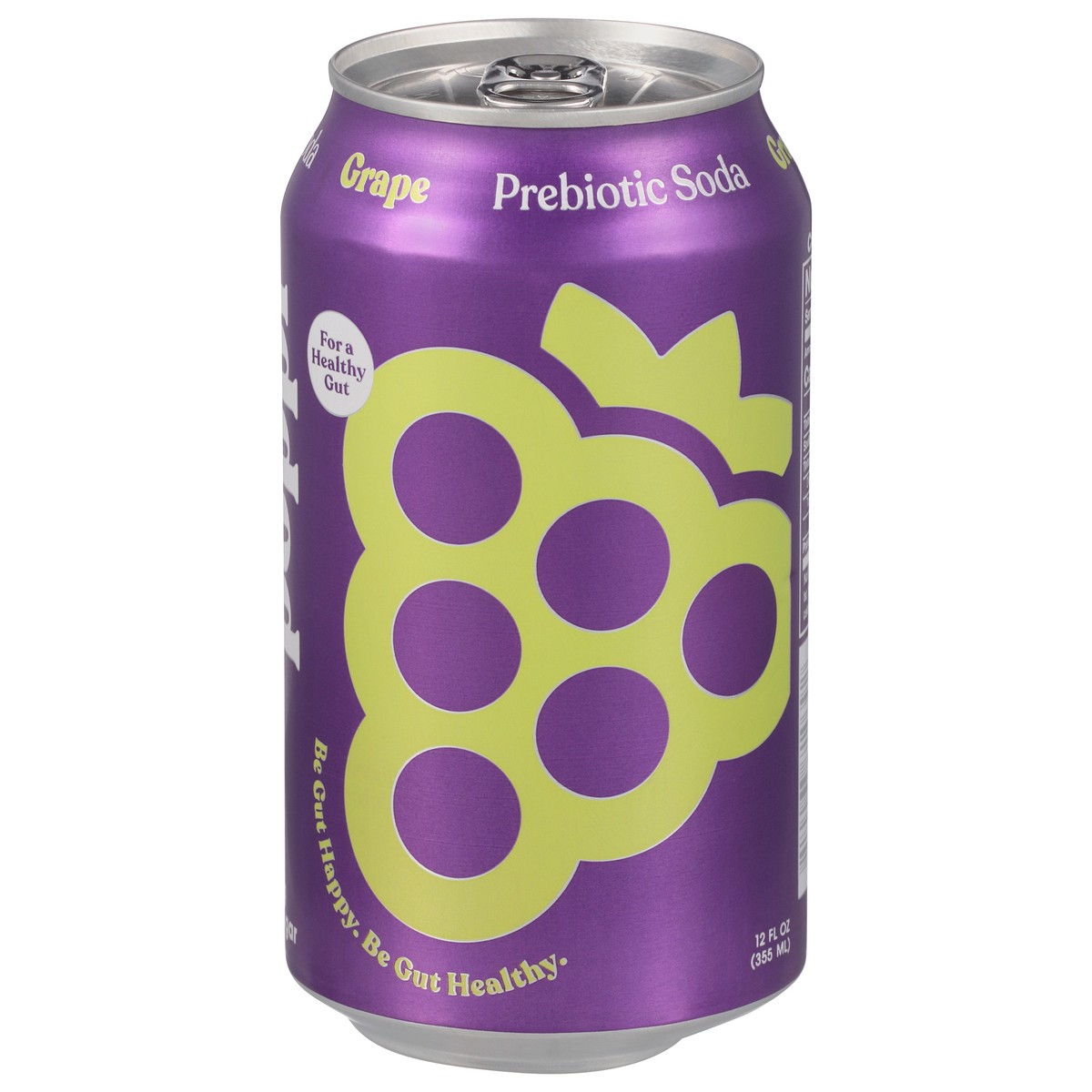 slide 2 of 9, Poppi Grape Prebiotic Soda Can, 12 fl oz