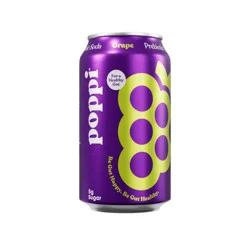 Poppi Grape Prebiotic Soda Can