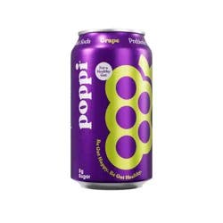 Poppi Grape Prebiotic Soda Can