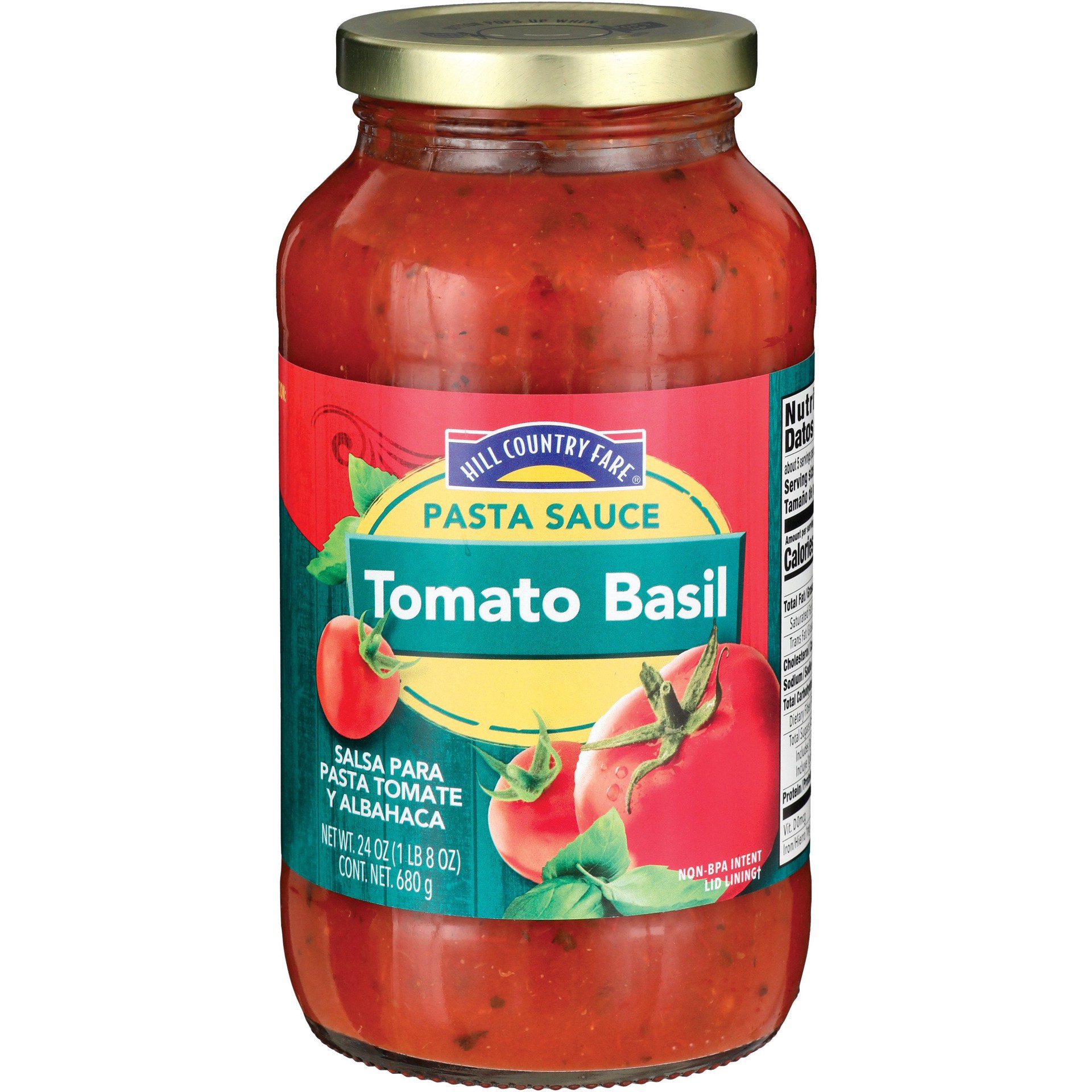 slide 1 of 1, Hill Country Fare Pasta Sauce - Tomato Basil, 24 oz