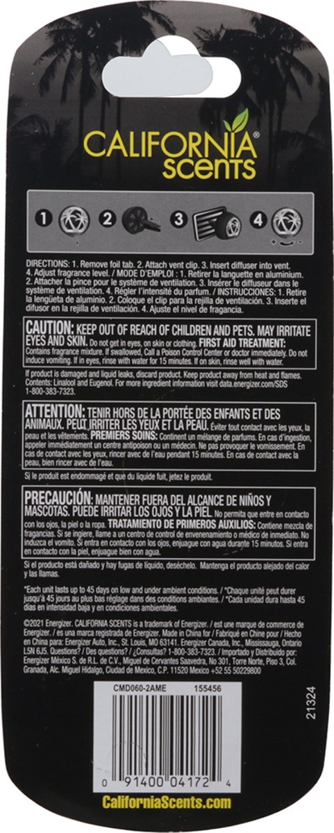 slide 7 of 9, California Scents Ice Air Fresheners 2 ea, 0.10 fl oz