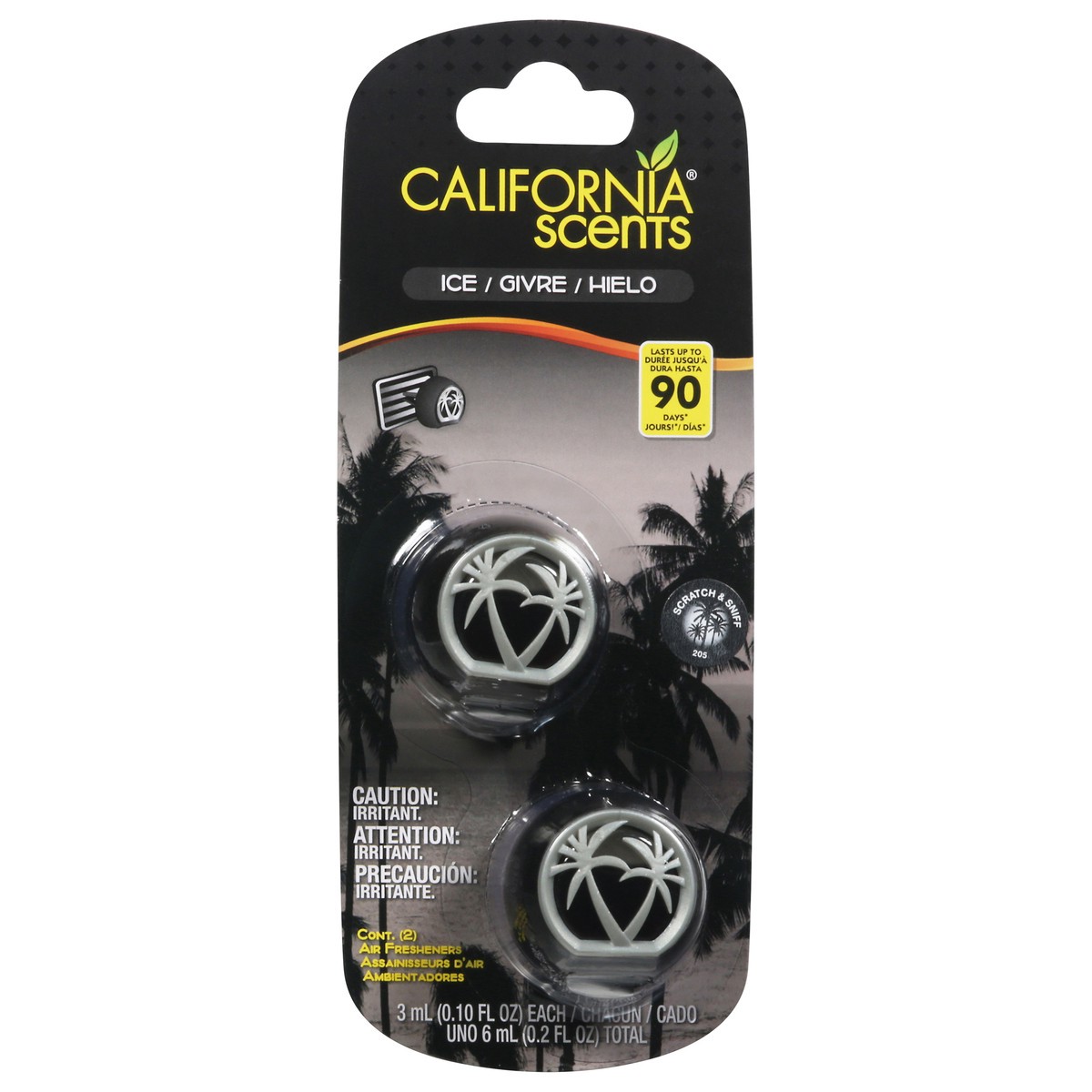 slide 8 of 9, California Scents Ice Air Fresheners 2 ea, 0.10 fl oz
