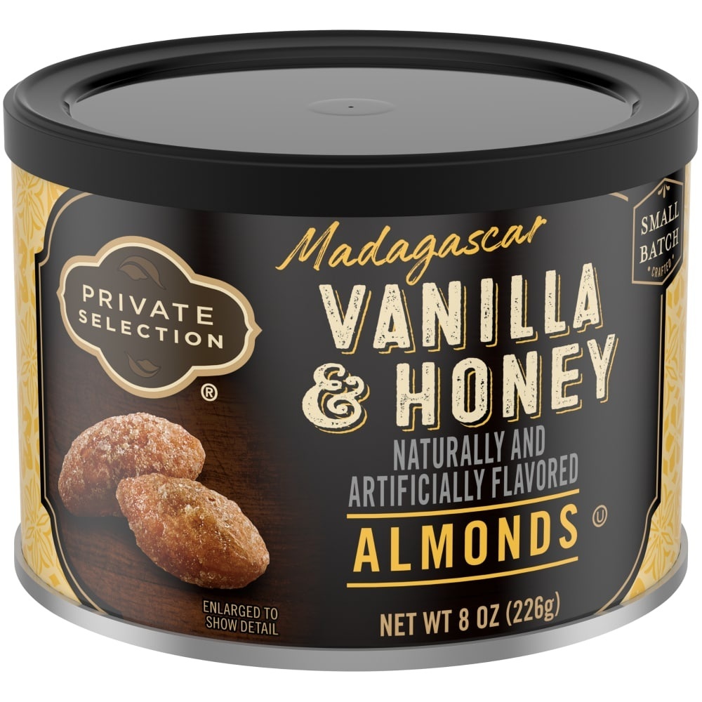 slide 1 of 1, Private Selection Madagascar Vanilla & Honey Almonds, 8 oz