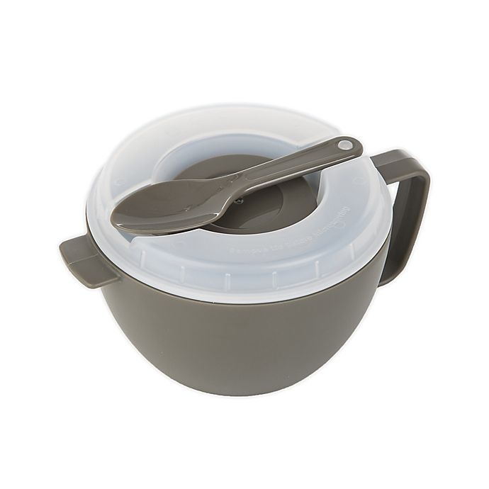 slide 1 of 5, Progressive Prep Solutions 3.5 Cup Microwave Soup-On-The-Go - Grey, 1 ct