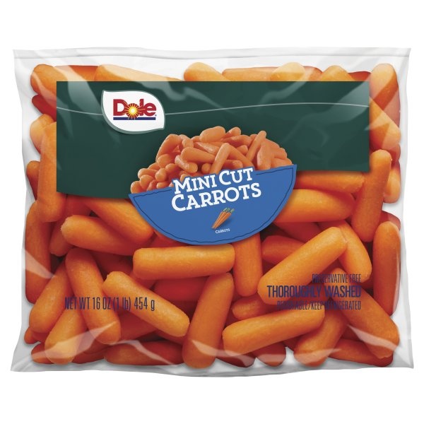 slide 1 of 1, Dole Mini Peeled Carrots, 16 oz