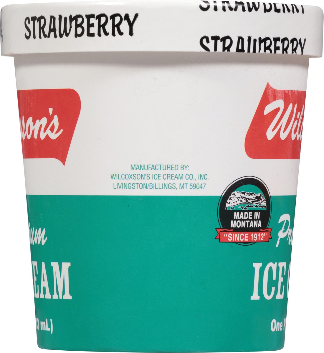 slide 6 of 13, Wilcoxson's Premium Strawberry Ice Cream 1 pt, 1 pint