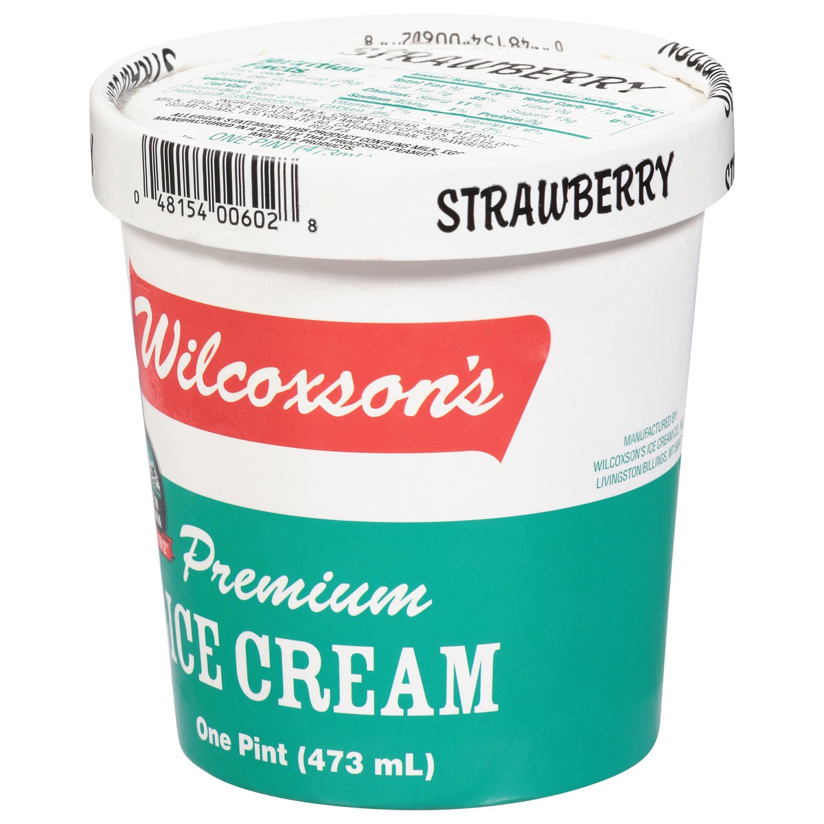 slide 8 of 13, Wilcoxson's Premium Strawberry Ice Cream 1 pt, 1 pint