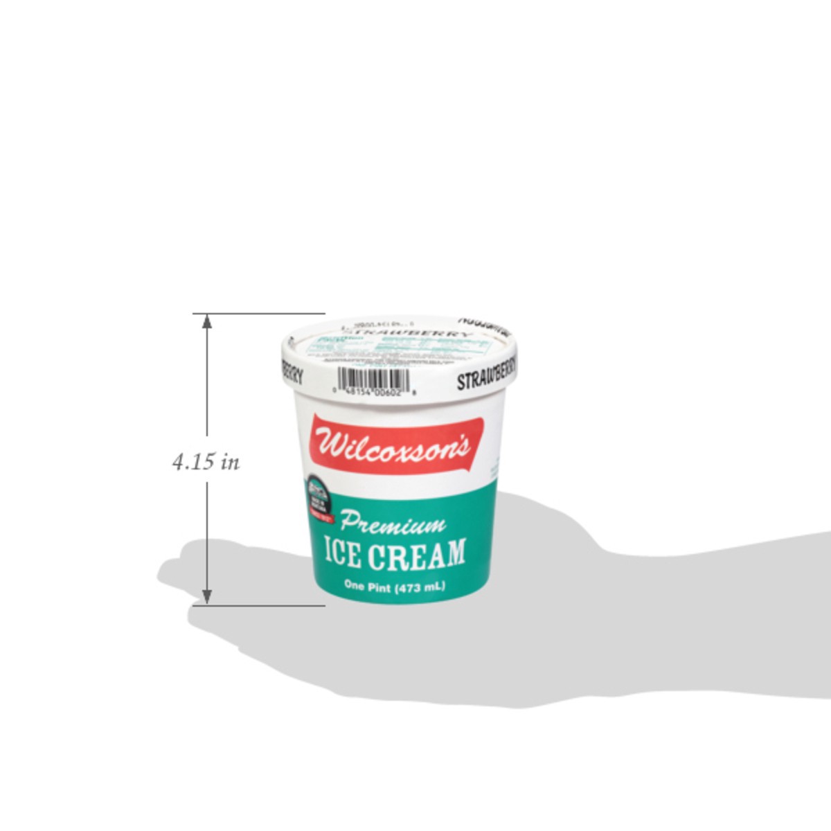 slide 2 of 13, Wilcoxson's Premium Strawberry Ice Cream 1 pt, 1 pint