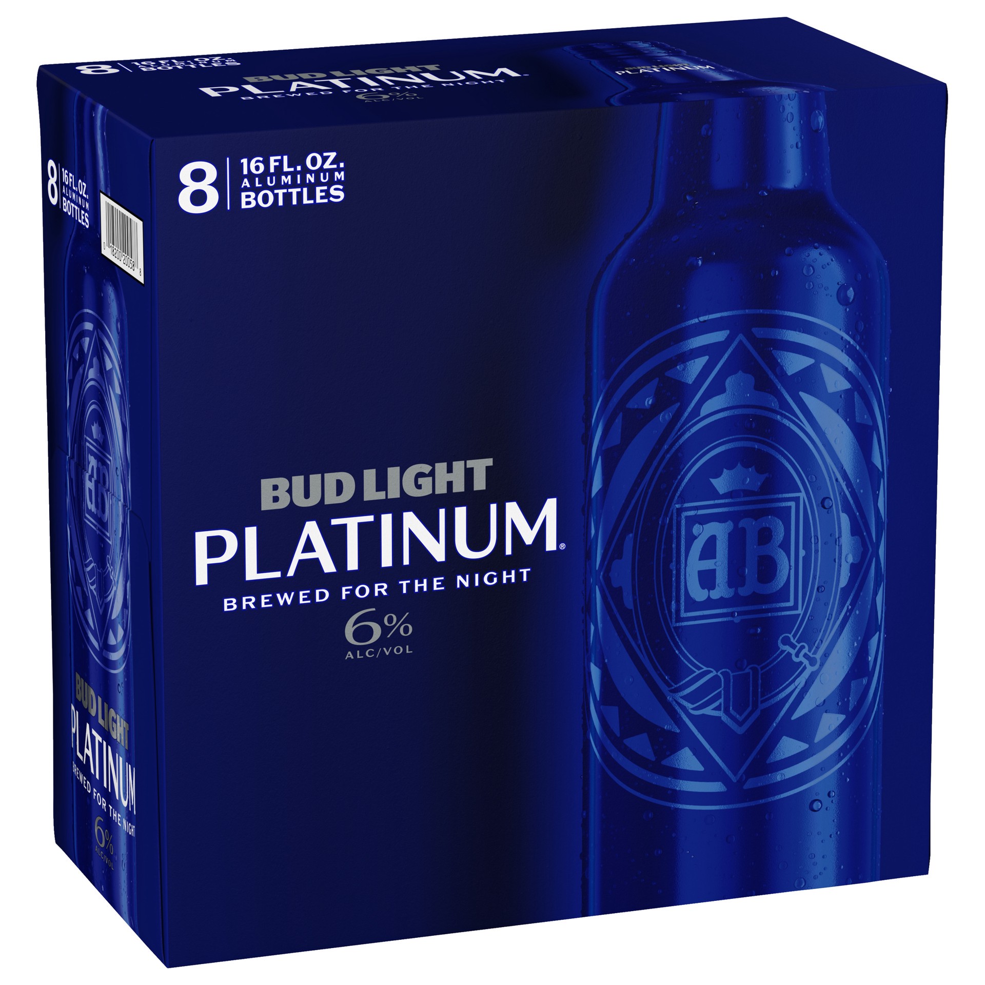 slide 2 of 5, Bud Light Platinum Beer, 8 Pack 16 fl. oz. Aluminum Bottles, 128 fl oz