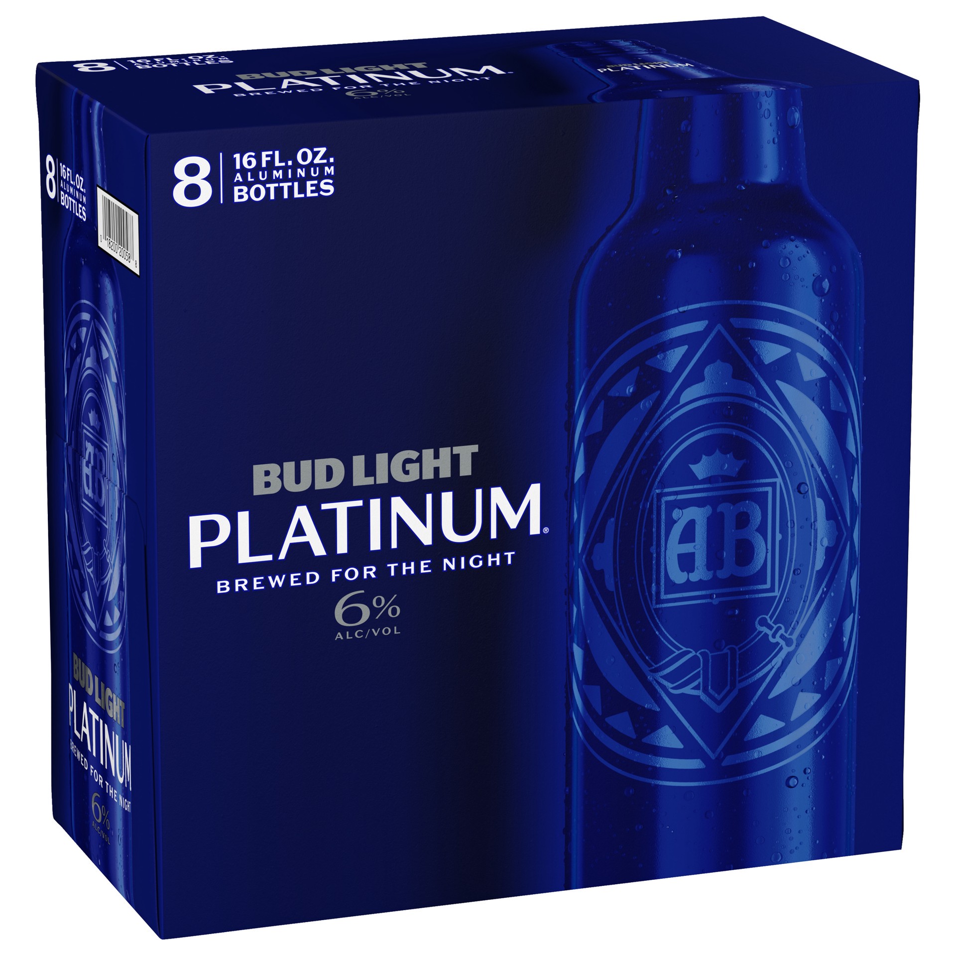 slide 4 of 5, Bud Light Platinum Beer, 8 Pack 16 fl. oz. Aluminum Bottles, 128 fl oz