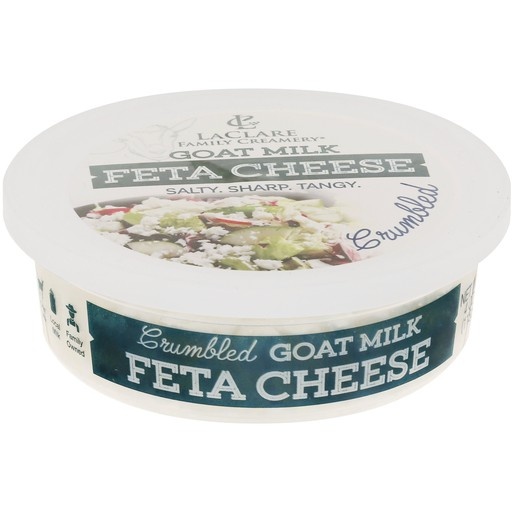 LaClare Family Creamery Feta Cheese, Goat Milk, Crumbled 4 oz | Shipt