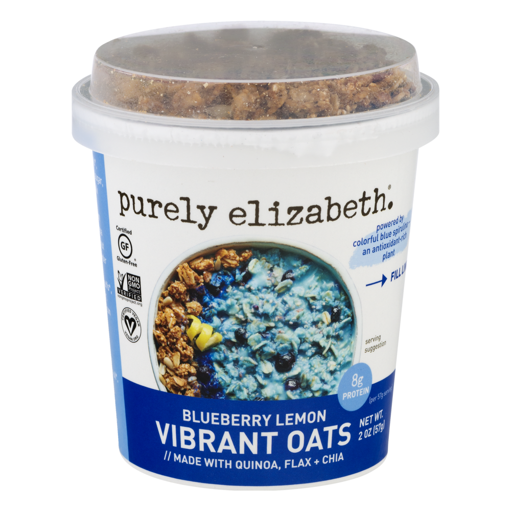 slide 1 of 1, Purely Elizabeth Vibrant Oats Blueberry Lemon, 2 oz