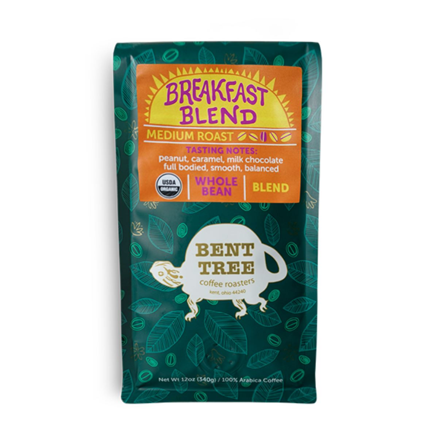 slide 1 of 2, Bent Tree Coffee Breakfast Blend Whole Coffee Bean, Medium Roast, 1 ct