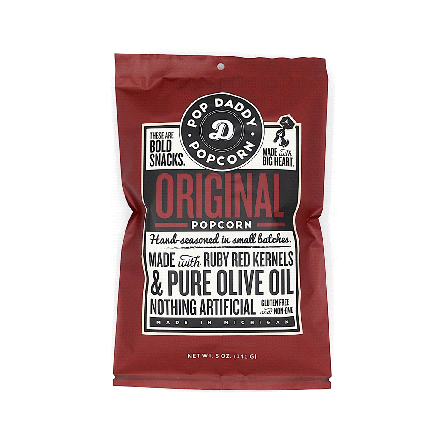 slide 1 of 1, Pop Daddy Popcorn Original Popcorn 5 oz, 5 oz