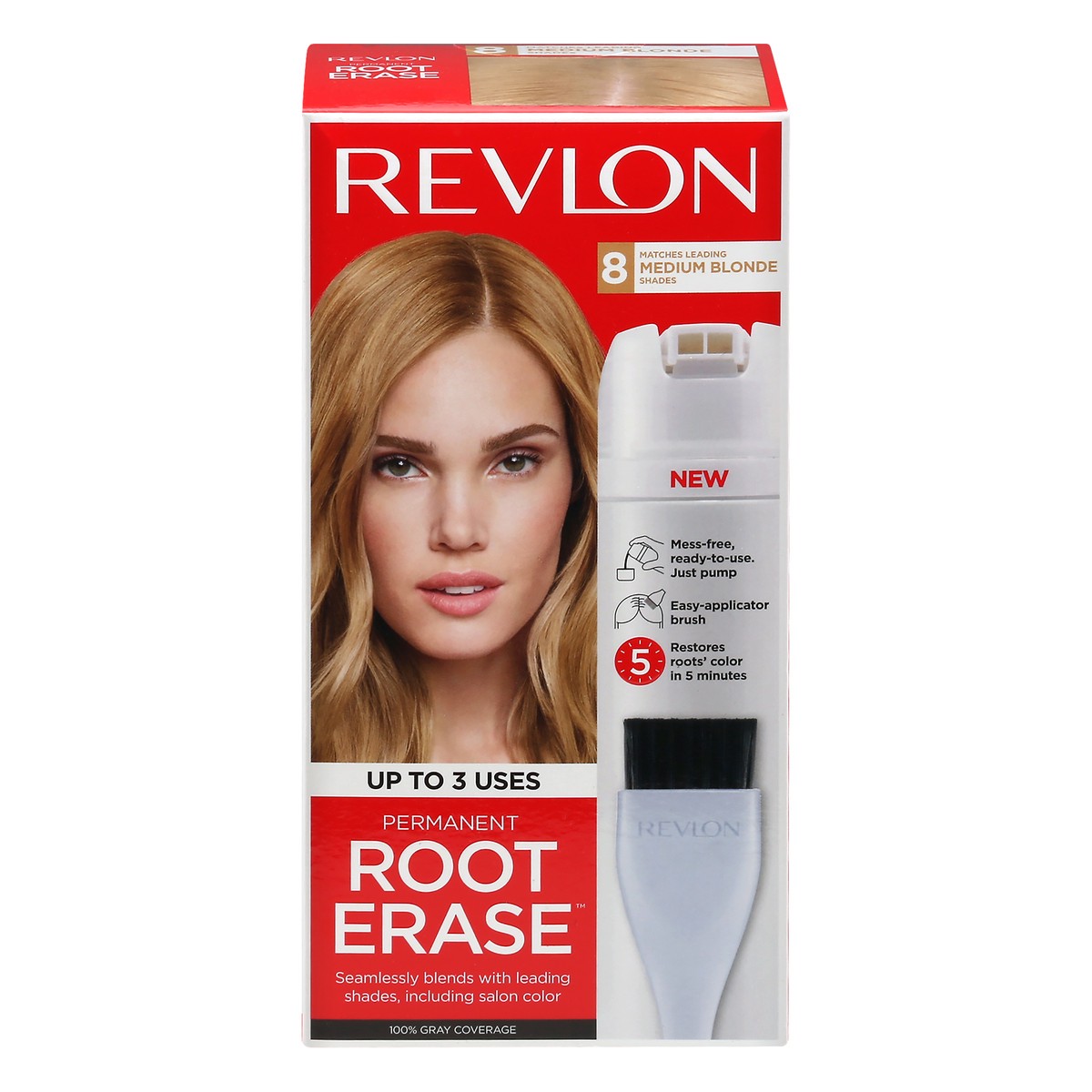 slide 1 of 9, Revlon Medium Blonde 8 Permanent Hair Color 1 ea, 1 ea