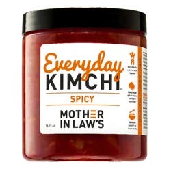 MOTHER IN LAWS Mil Everyday Spicy Vegan Kimchi, 16 Oz