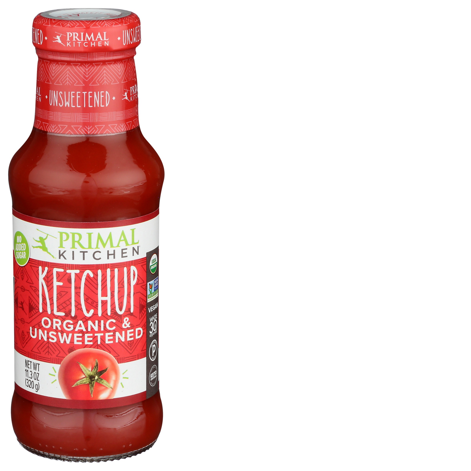 slide 1 of 2, Primal Kitchen Organic and Unsweetened Ketchup 11.3 oz, 11.3 oz