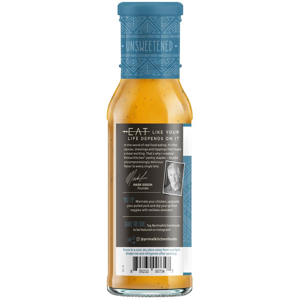 slide 2 of 4, Primal Kitchen Organic & Unsweetened Golden BBQ Sauce, 8.5 oz