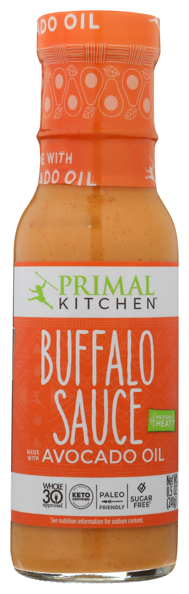 slide 1 of 2, Primal Kitchen Medium Heat Buffalo Sauce 8.5 oz, 8.5 fl oz