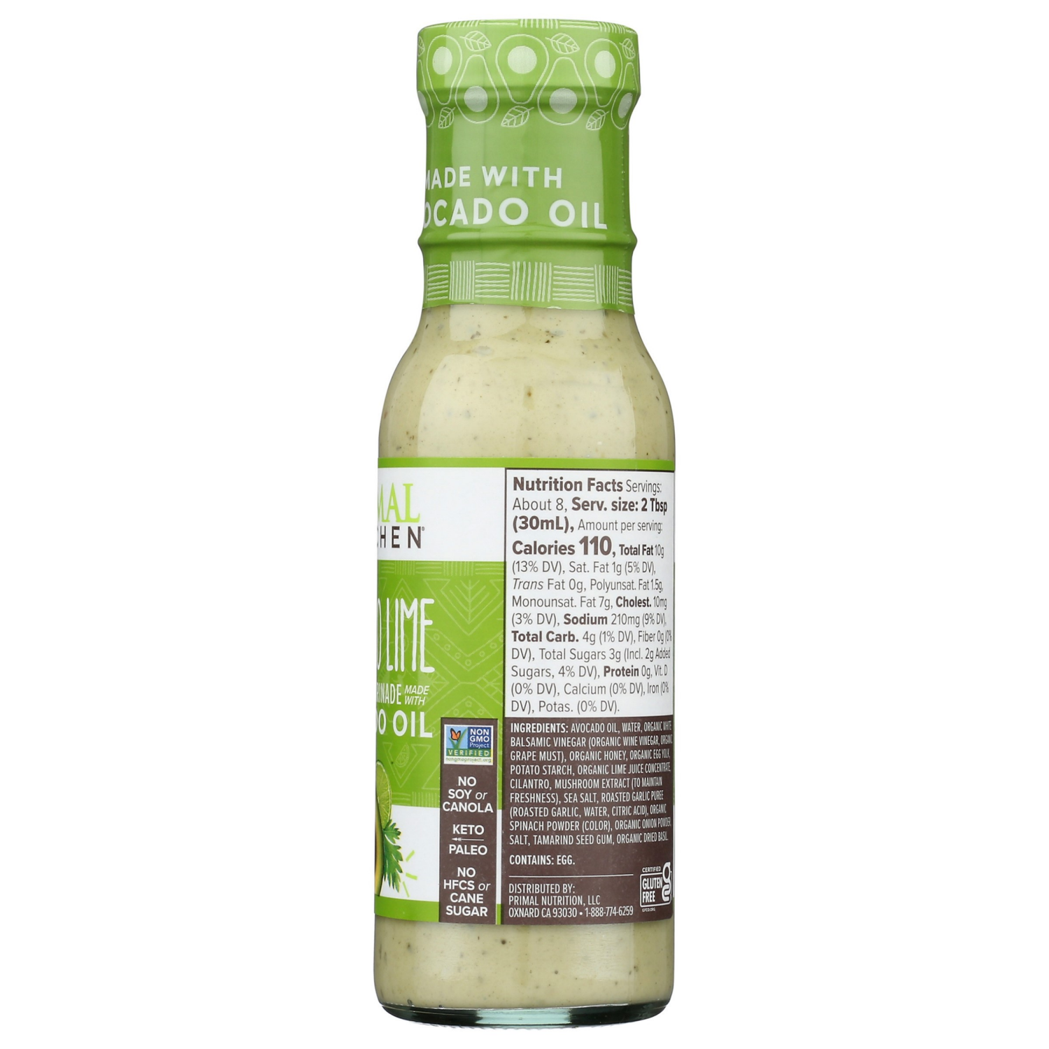 slide 2 of 2, Primal Kitchen Cilantro Lime Dressing & Marinade 8 fl oz, 8 fl oz
