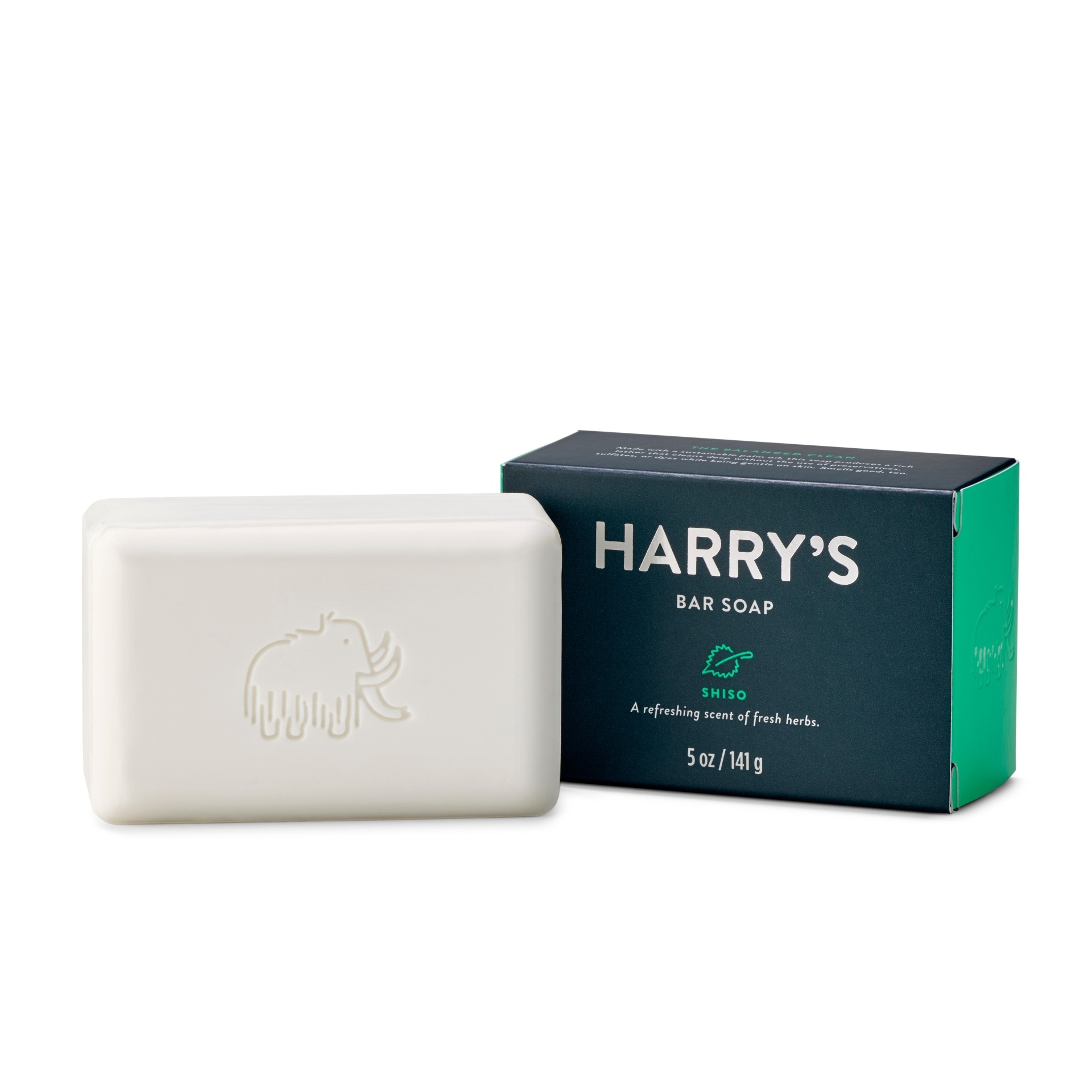 slide 1 of 6, Harry's Shiso Bar Soap, 5 oz
