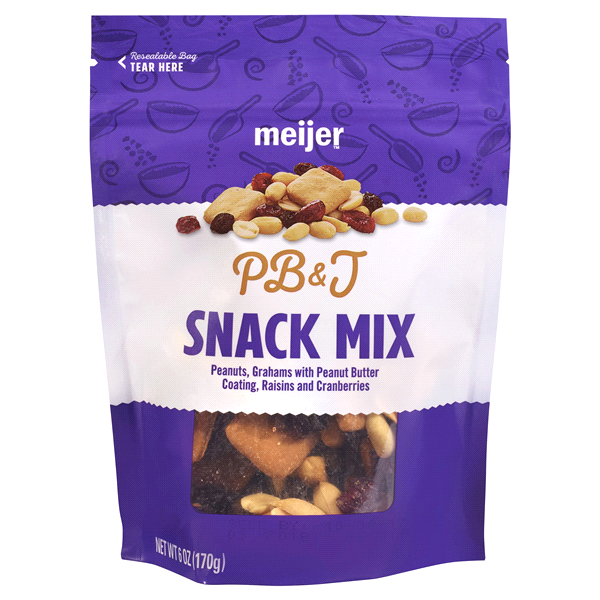 slide 1 of 1, Meijer PB&J Snack Mix, 6 oz