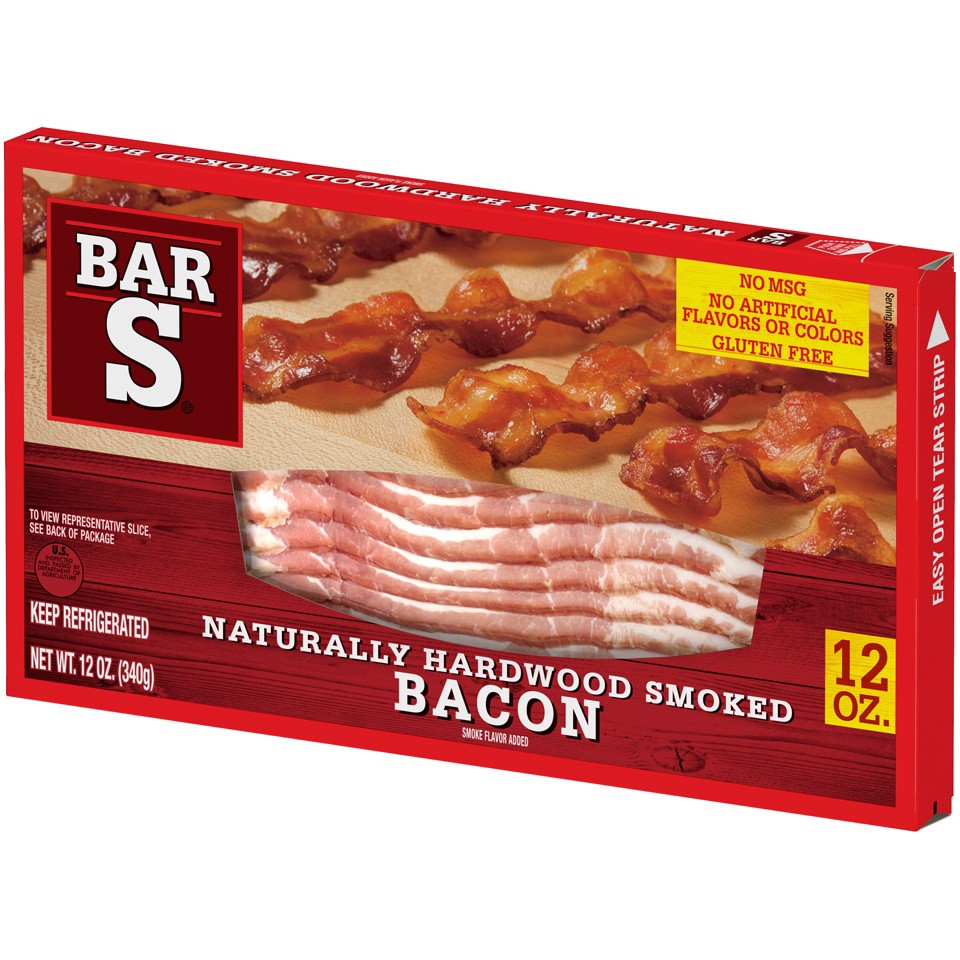 slide 3 of 7, Bar-S Smoked Sliced Bacon, 12 oz