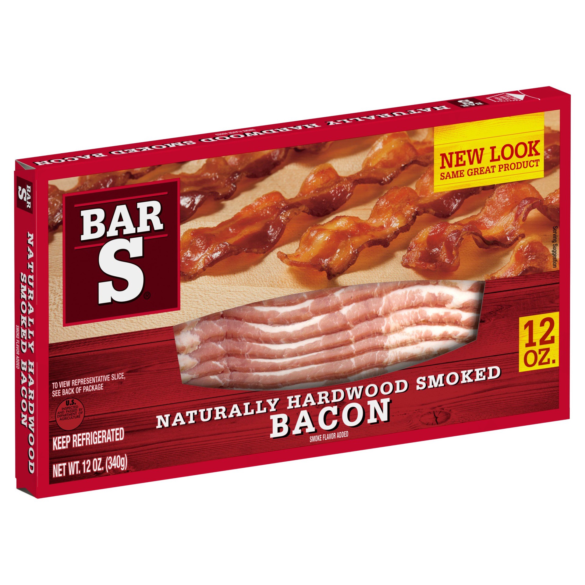 slide 1 of 7, Bar-S Smoked Sliced Bacon, 12 oz