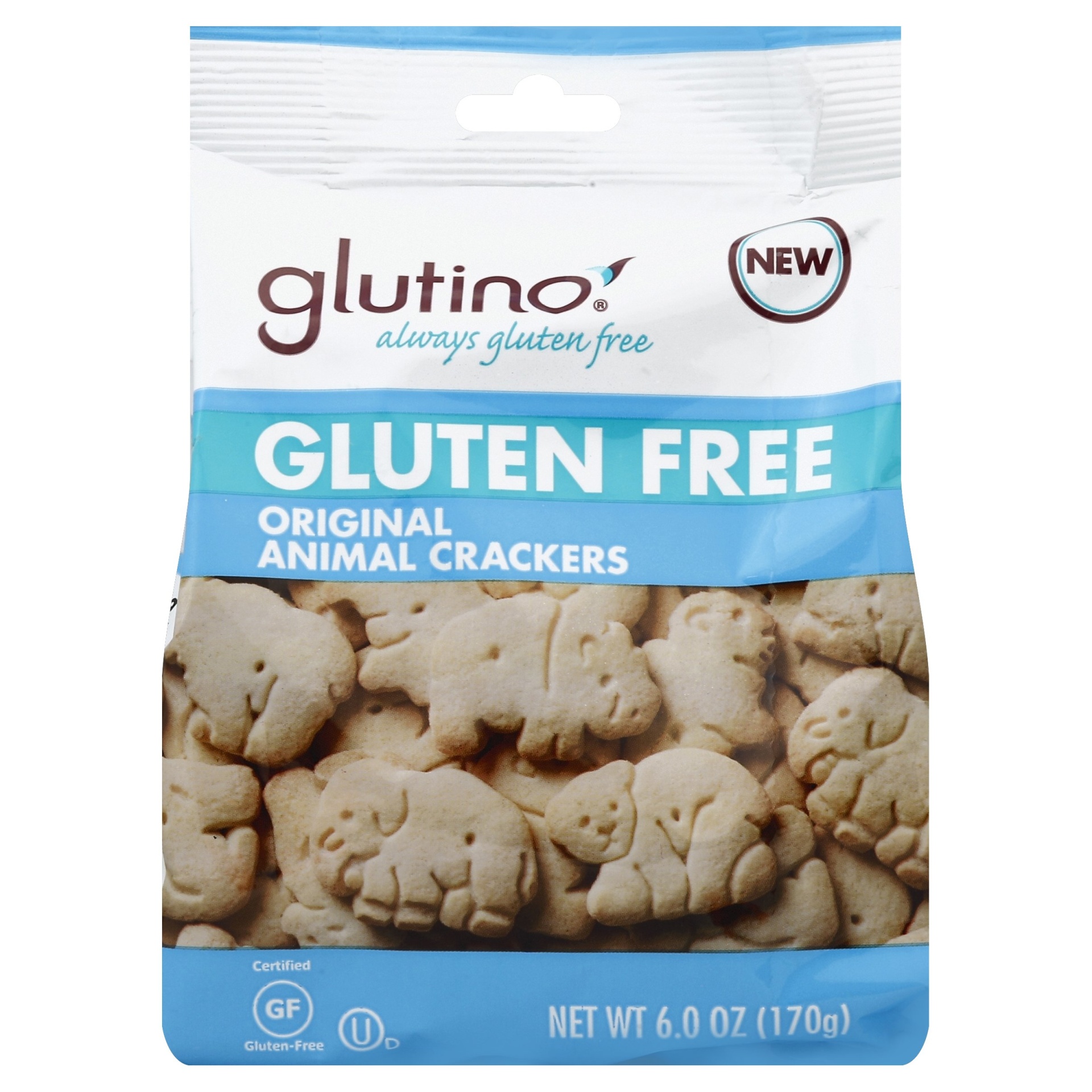 slide 1 of 6, Glutino Gluten Free Original Animal Crackers, 6 oz